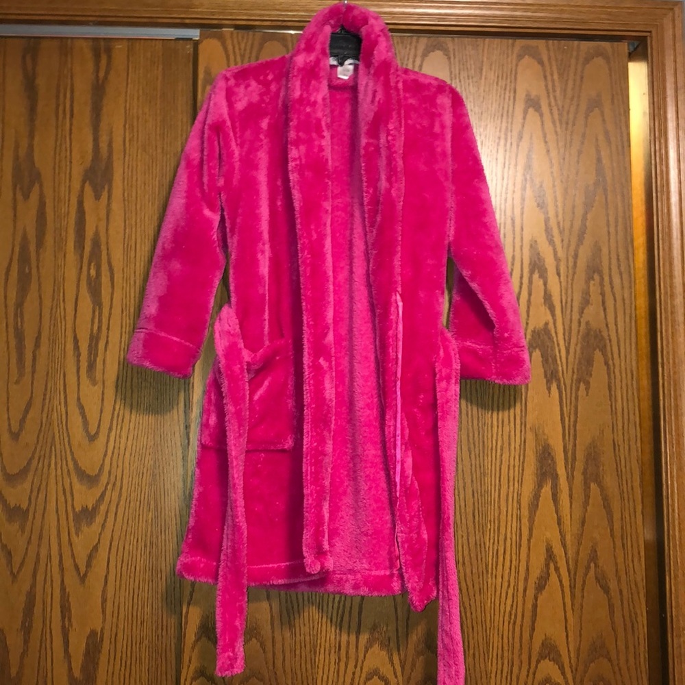 Pink fuzzy Robe